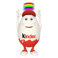 Kinder_Official smile rainbow joy colors Sticker