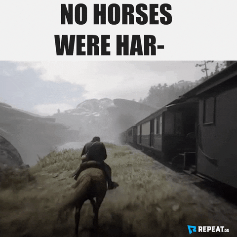 repeatgg giphyupload horse rdr2 red dead redemption 2 GIF