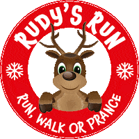 Christmas Running Sticker by St Barnabas Lincolnshire Hospice