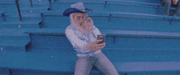 hardlyart selfie cowgirl hardly art chastity belt GIF