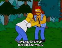tired homer simpson GIF