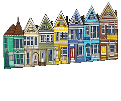 San Francisco Castro Sticker by Percolate Galactic