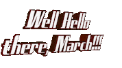Hello March Sticker by OpticalArtInc.