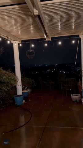 Man Captures Dramatic Lightning Strike Near Home in El Dorado County