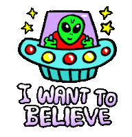 X-Files Aliens Sticker by Russell Taysom