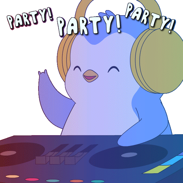 Happy Dance Sticker by Pudgy Penguins