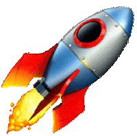 Rocket Wow Sticker by Design Practice