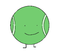 Dorabfb spinning bfdi tennis ball spinning tennis ball Sticker