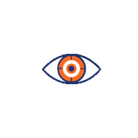 Eye Orange Sticker by Driverseat Inc