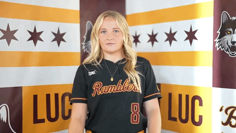 Loyola Softball GIF by LoyolaRamblers