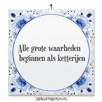 Reflectie Verandering Sticker by Tegelspreuken.nl