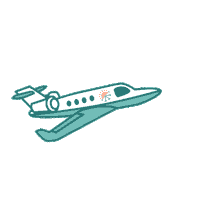 Travel Flying Sticker by Lain Snow Swim
