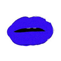 bear hands blue lips Sticker by Bear Hands
