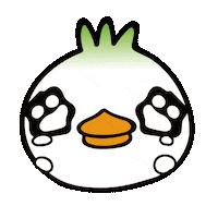 Sad Duck Sticker by Sponya