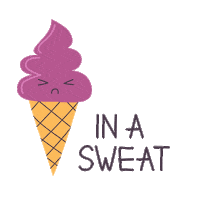 Sweating Ice Cream Sticker by Ecomz