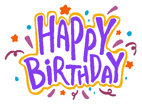 Flashing Happy Birthday Sticker by macniten