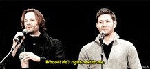 aborddelimpala jensen ackles jared padalecki fanboy j2 GIF