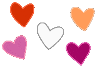 Love Is Love Hearts Sticker by Rainbow Brains