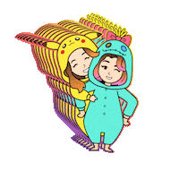 Friends Love Sticker by kigurumi