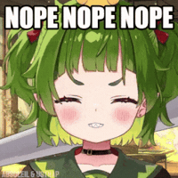 Ustnap no nope vtuber shaking head GIF