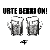 New Year Beer Sticker by Zotz
