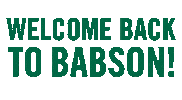 Move In Welcome Back Sticker by Babson College