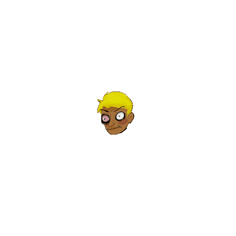 Angry Black Eye Sticker