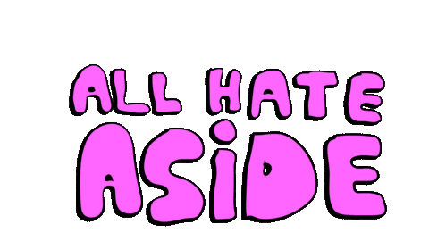 Hate Love Sticker by deladeso