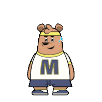 Workout Jump Sticker by Meme World of Max Bear