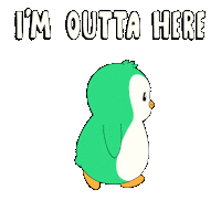 Walk Away Time To Leave Sticker by Abster