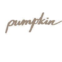 Pumpkin Spice Text Sticker