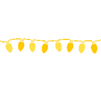 brunacelegato christmas yellow light lights Sticker