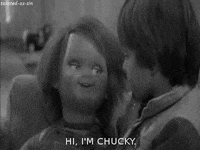 creepy childs play GIF