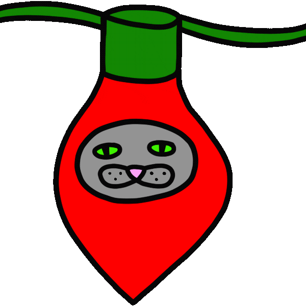 Flashing Merry Christmas Sticker