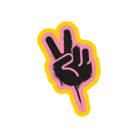 Happy Peace Sticker by Mighty Jaxx