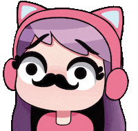 Blink Cat Ears Sticker