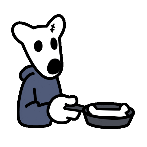 In The Kitchen Cooking Sticker by $DOGS Community