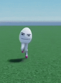 Egghead Running GIF