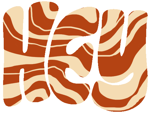 Lava Lamp Hello Sticker