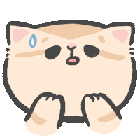 Scared 汗 Sticker