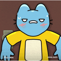 Scared Blue Cat GIF by Cool Cats