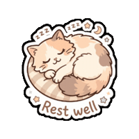 Tired Good Night Sticker