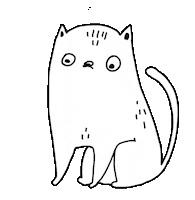 Side To Side Cat Sticker by MAJASBOK