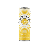drinkloudlemon lemon original sparkling loud Sticker