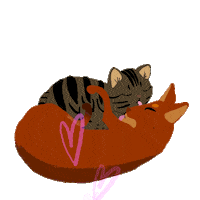Cat Love Sticker by Stana_