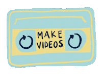 Film Videos Sticker by Xanthe Berkeley
