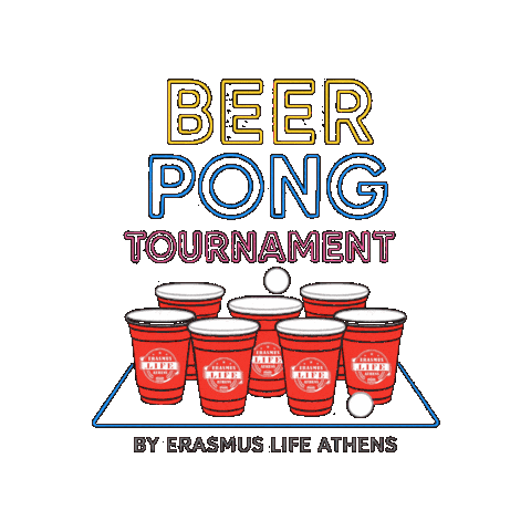 Tournament Pong Sticker by Internationallifeathens