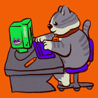 Cat Work GIF