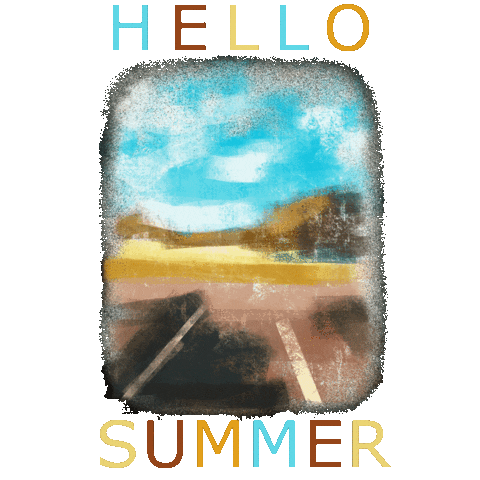 Jenynad giphyupload hello summer vacation Sticker