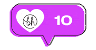 Badass With Heart Sticker by BHCosmetics